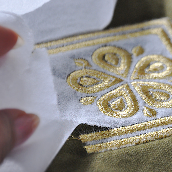 Embroidery backing best sale